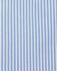 Eton Contemporary Fit Banker Striped Dress Shirt Blue