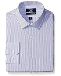 Dockers Stripe Fitted Shirt With Spread Collar
