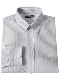 croft & barrow Fitted Striped Dress Shirt
