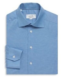 Eton Pin Stripe Contemporary Fit Cotton Dress Shirt
