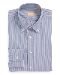 Gitman Regular Fit Bengal Stripe Cotton Broadcloth Dress Shirt