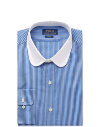 Polo Ralph Lauren Slim Fit Penny Collar Striped Cotton Shirt