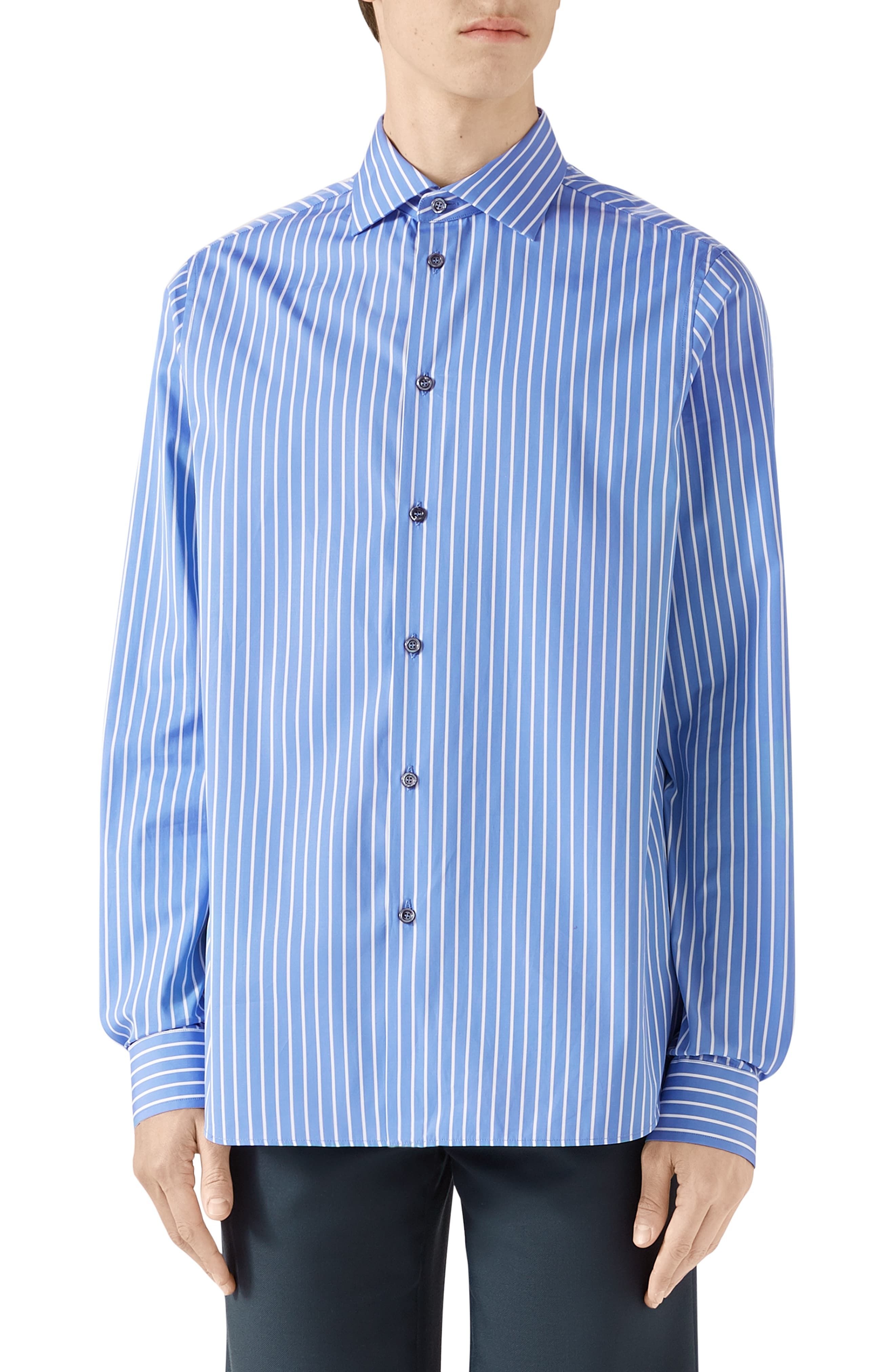 Gucci Stripe Button Up Shirt, $780 | Nordstrom | Lookastic