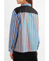 Prada Striped Cotton Poplin Shirt