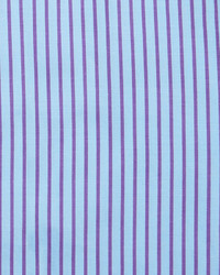 English Laundry Striped Long Sleeve Dress Shirt Purpleblue