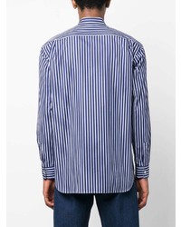 Comme Des Garcons SHIRT Comme Des Garons Shirt Panelled Striped Cotton Shirt