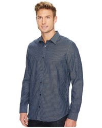 Calvin Klein Infinite Cool Wide Stripe Dobby Button Down Shirt Clothing
