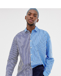 Collusion Oversized Mixed Stripe Shirt