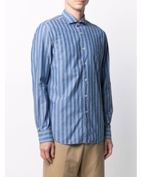 Xacus Stripe Print Cotton Shirt