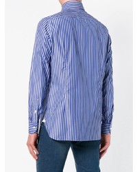 Borrelli Striped Cutaway Collar Shirt