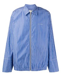 Marni Striped Zip Long Sleeve Shirt