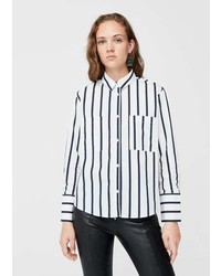 Mango Stripe Patterned Shirt