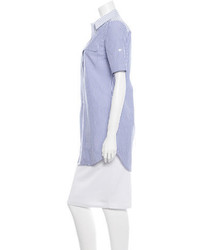 Equipment Short Sleeve Mini Shirt Dress