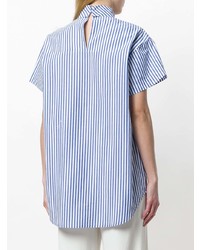 Ps By Paul Smith Short Sleeve Striped Blouse