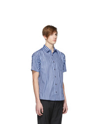 Tiger of Sweden Blue And Navy Striped Fonzo Shirt