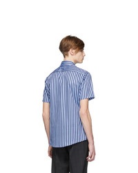 Tiger of Sweden Blue And Navy Striped Fonzo Shirt