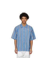 Marni Blue Striped Short Sleeve Shirt