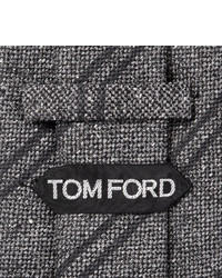 Tom Ford 8cm Striped Silk And Wool Blend Jacquard Tie