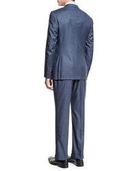 Isaia Gregory Pinstripe Two Piece Suit Light Blue