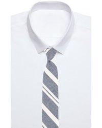 The Hill-Side Linen Blend Crepe Stripe Tie