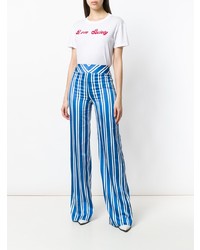 Rouge Margaux Striped Flared Trousers