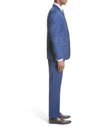 Armani Collezioni G Line Trim Fit Stripe Wool Suit