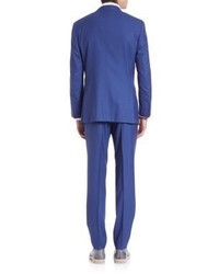 Canali Micro Striped Wool Suit