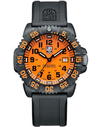Luminox 44mm Navy Seal 3050 Series Colormark Watch Orange