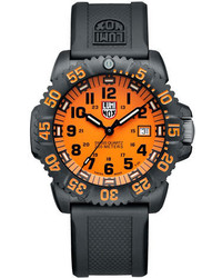 Luminox 44mm Navy Seal 3050 Series Colormark Watch Orange
