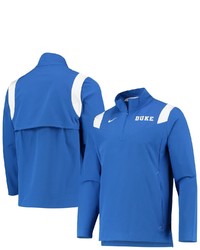 Nike Royal Duke Blue Devils 2021 Team Coach Quarter Zip Jacket At Nordstrom