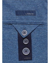 Lardini Peak Lapel Woven Cotton Blazer