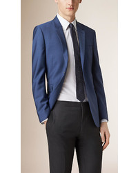 Burberry Slim Fit Wool Mohair Tailored Jacket