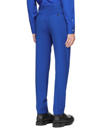 Alexander McQueen Blue Sustainable Cavalry Twill Trousers