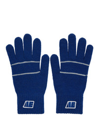 Blue Wool Gloves