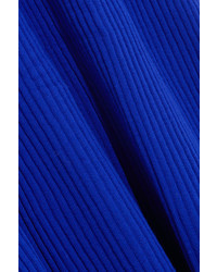 MARQUES ALMEIDA Marques Almeida Ribbed Merino Wool Maxi Dress Bright Blue