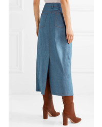 Agnona Wool And Cashmere Blend Midi Skirt