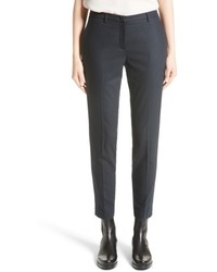 Fabiana Filippi Stretch Wool Cashmere Flannel Ankle Trousers