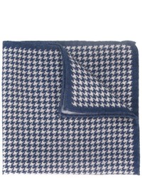 Blue Wool Pocket Square