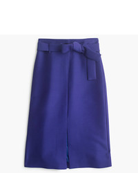 J.Crew Collection A Line Midi Skirt In Italian Wool Blend
