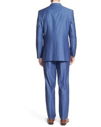 David Donahue Classic Fit Solid Wool Suit