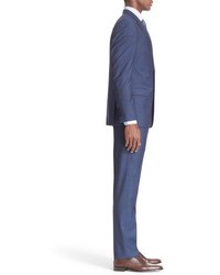 Armani Collezioni G Line Trim Fit Solid Wool Suit