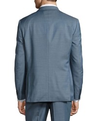 Neiman Marcus Modern Fit Two Button Two Piece Suit Medium Blue