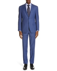 Canali Siena Classic Fit Solid Super 130s Wool Suit