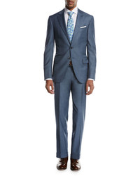 Isaia Solid Super 150s Wool Two Piece Suit