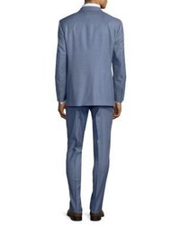 Canali Solid Wool Two Button Suit
