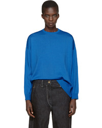 Enfold Blue Wool Pullover