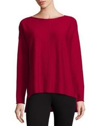 Eileen Fisher Merino Wool Boatneck Sweater