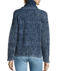 AG Jeans Ag Indigo Capsule Collection By Ag Quad Cotton Wool Turtleneck Sweater