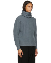 Undercover Blue Cashmere Turtleneck