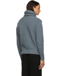 Undercover Blue Cashmere Turtleneck